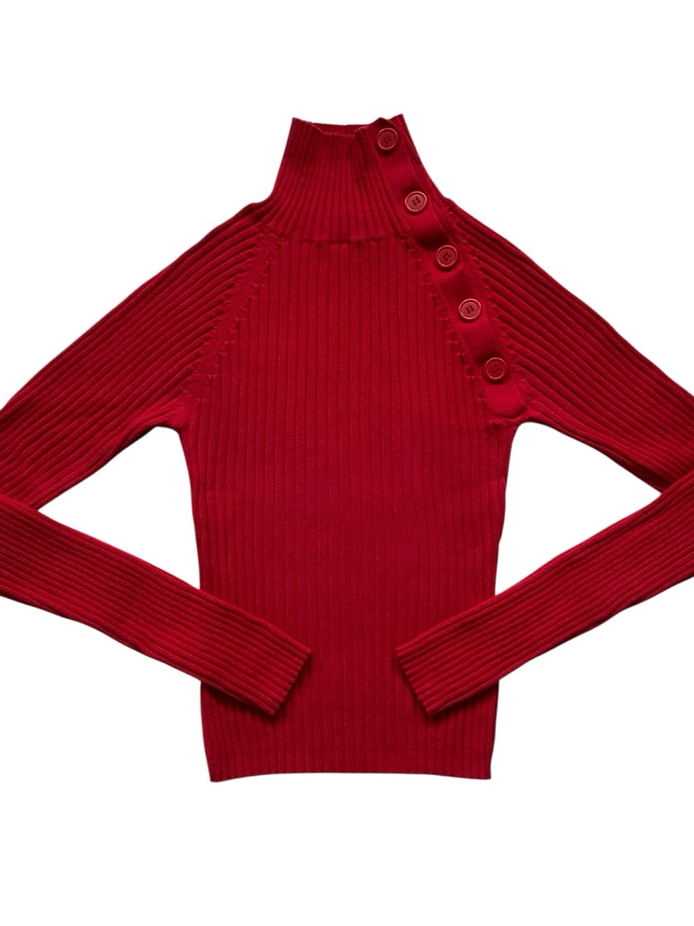 Vintage 2000s Asymmetrical Button Up Sweater 🍒